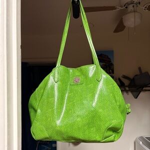 Large Tommy Hilfiger bag leaf green